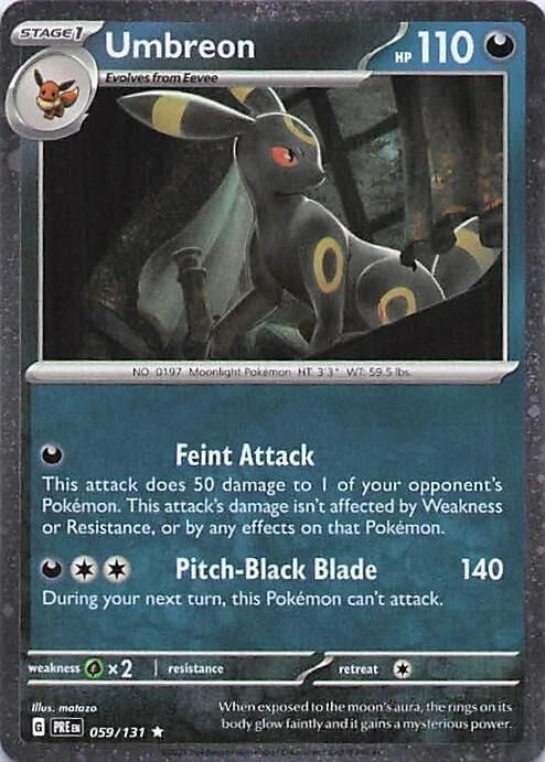 Prismatic Evolutions Umbreon [Cosmos-Holo] Pokémon card
